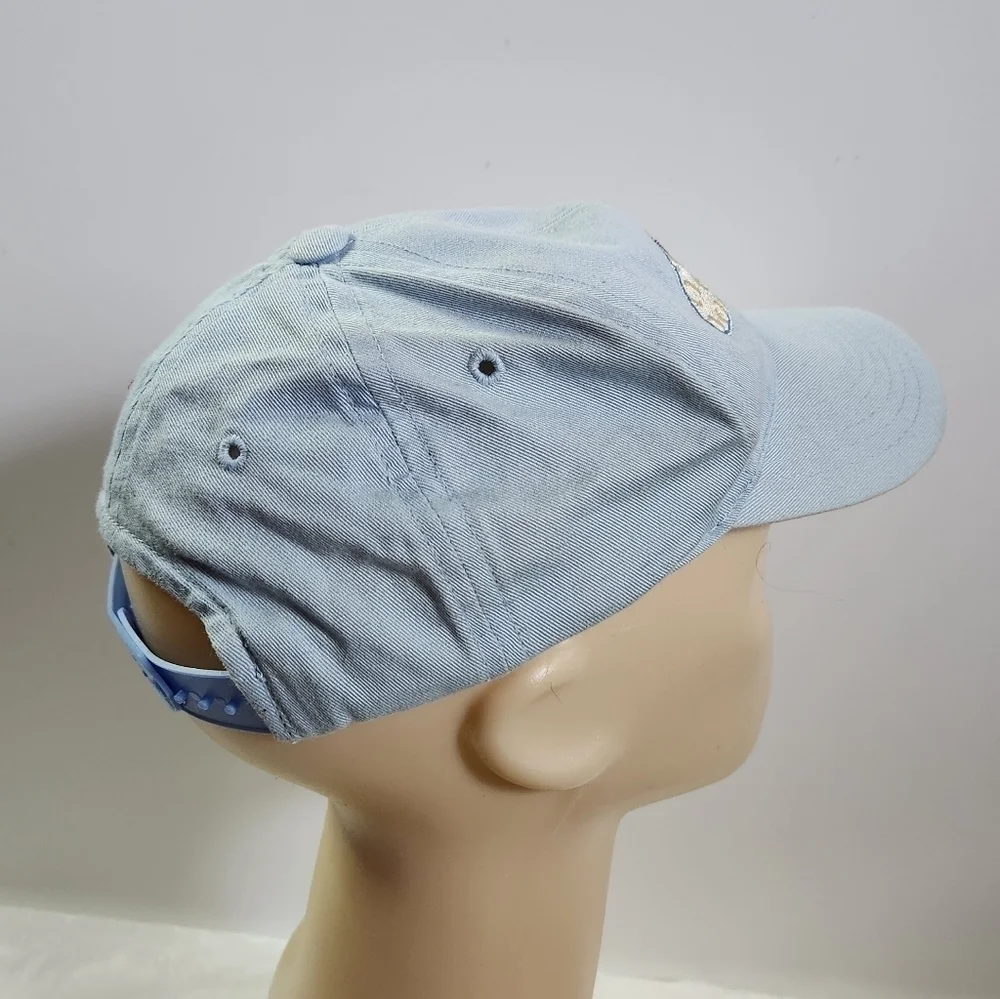 VINTAGE Harley Davidson H-D Motorcycle Light Blue Baseball Hat Cap Kids Youth